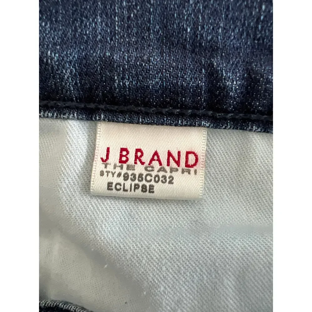 J Brand The Capri Mid Rise Denim Stretch Jeans Eclipse 29 - Picture 4 of 6
